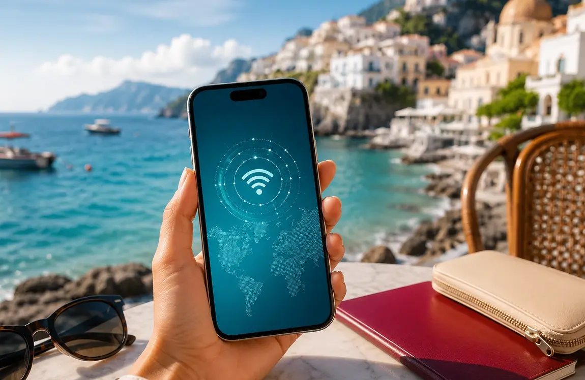Smartphone für mobile Reiseplanung